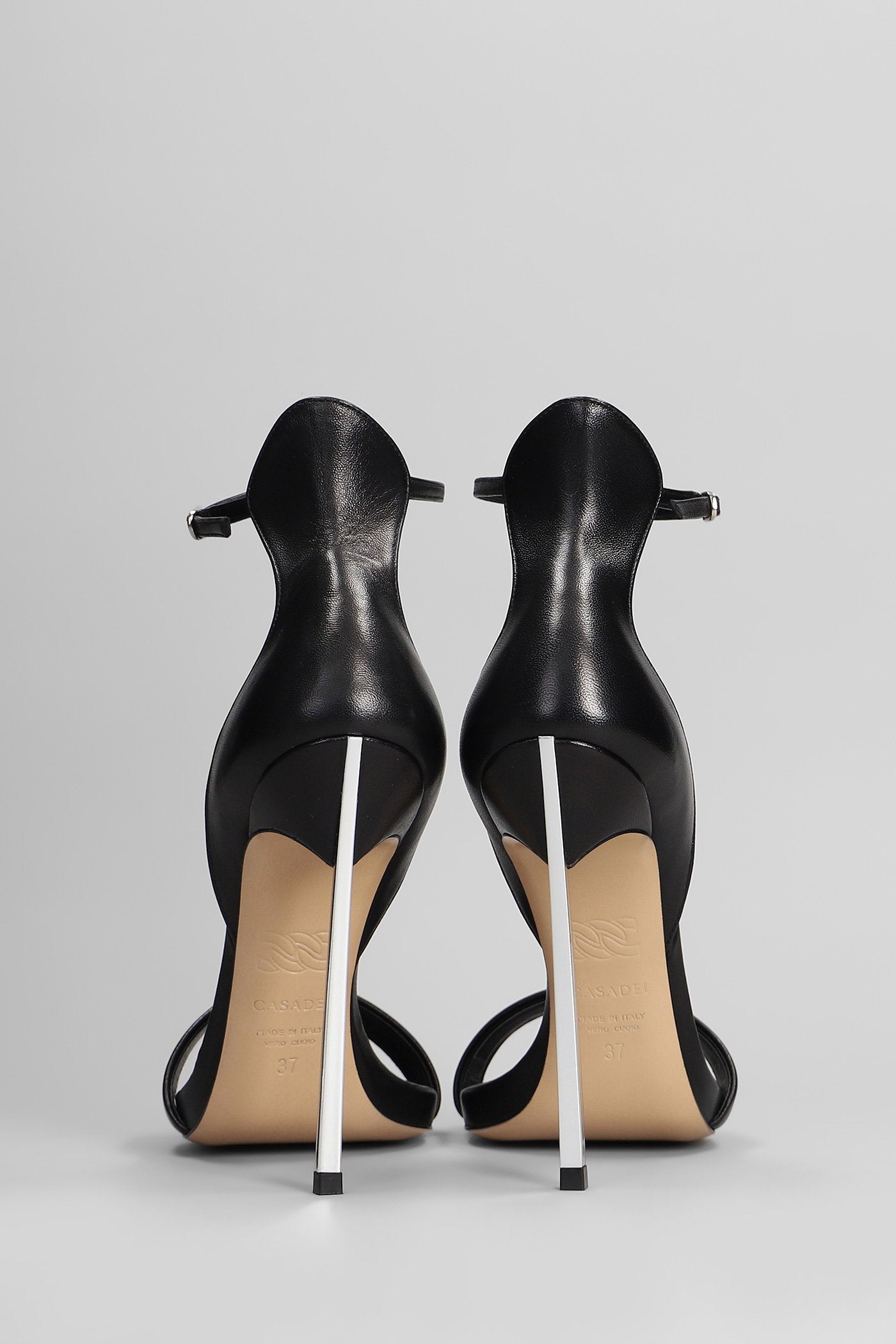 Cappa Blade Sandals Black Leather Scarpe