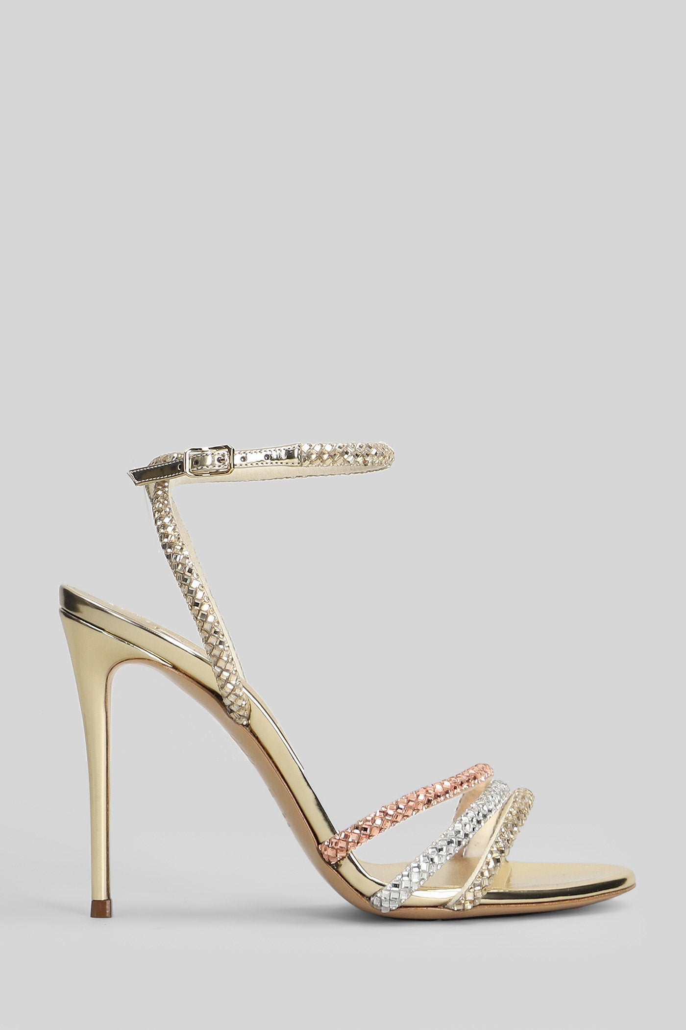 Andromeda Sandals Gold Leather Scarpe