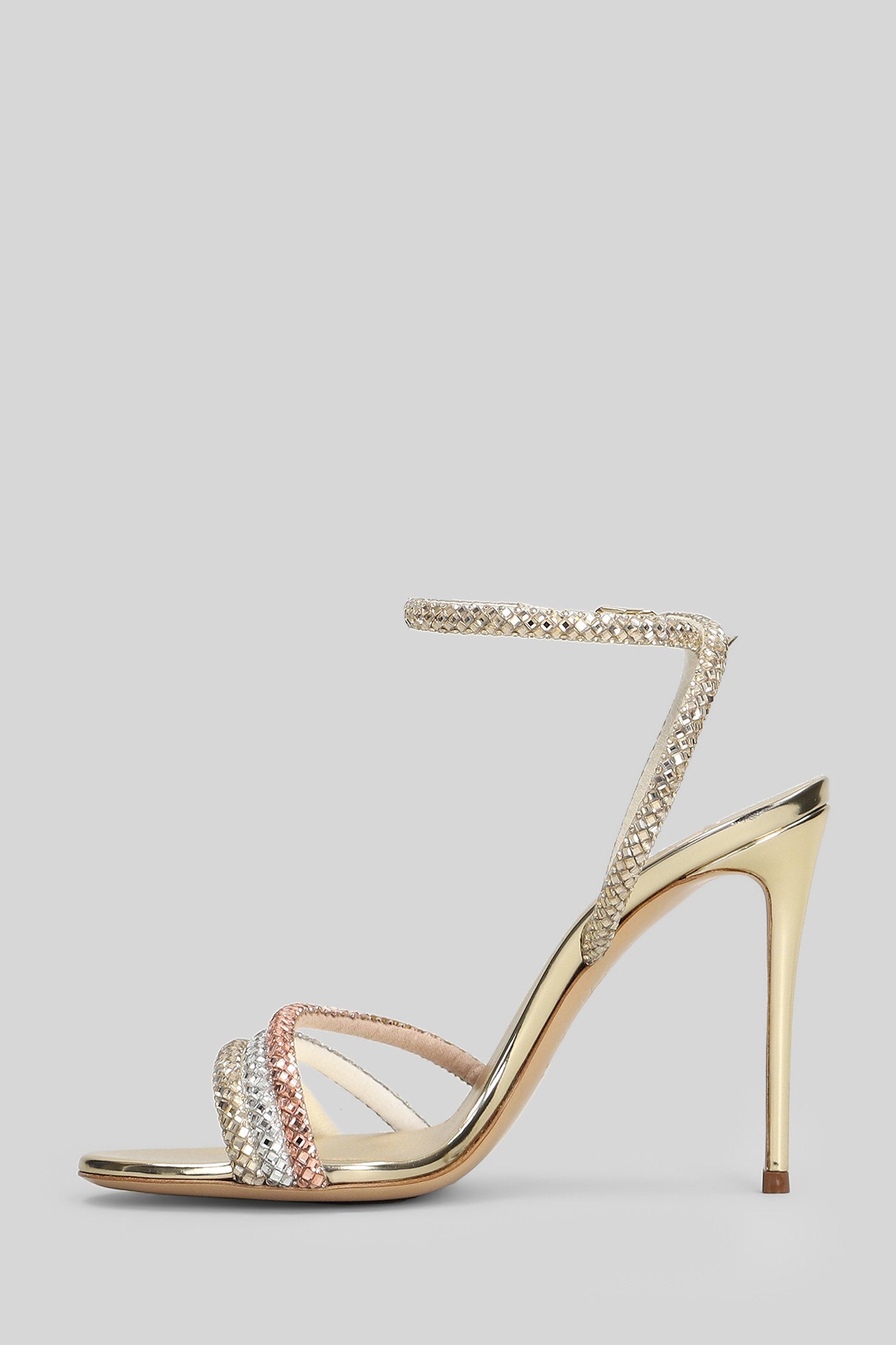 Andromeda Sandals Gold Leather Scarpe