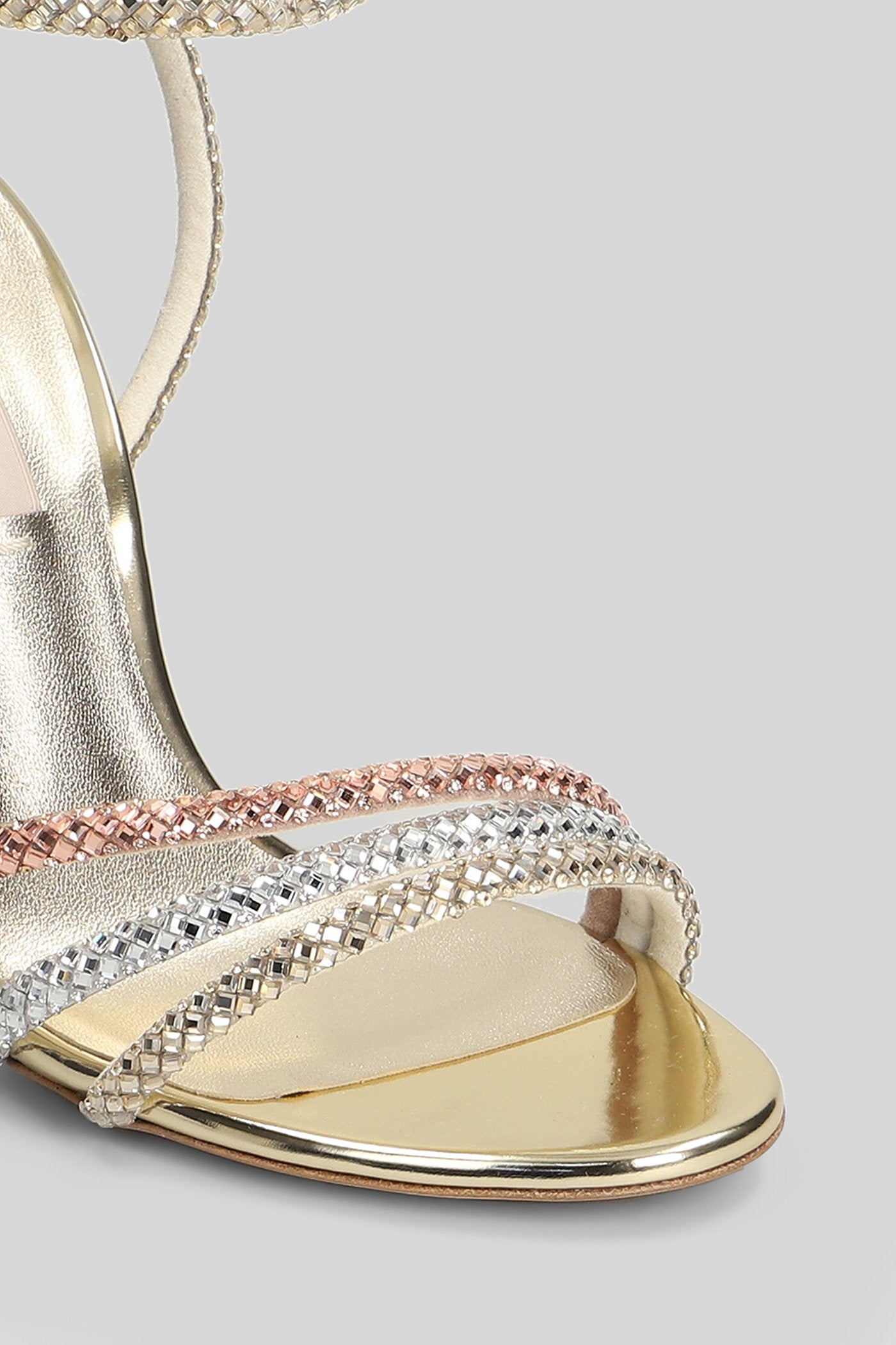 Andromeda Sandals Gold Leather Scarpe