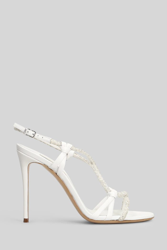 Sandals White Leather Scarpe