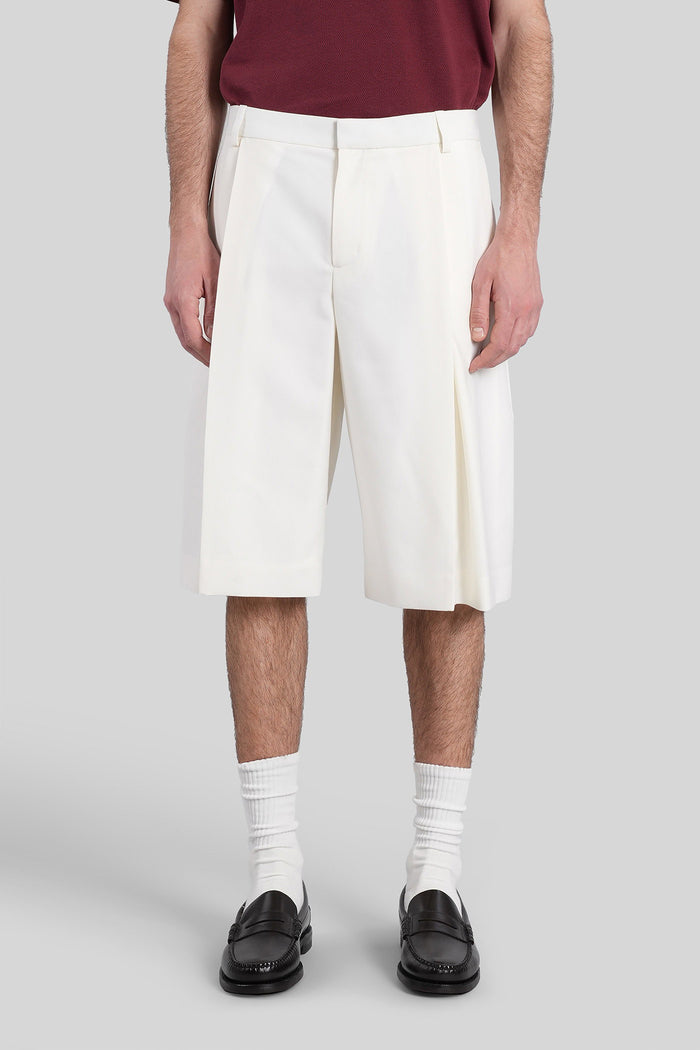 Shorts White Wool Abbigliamento
