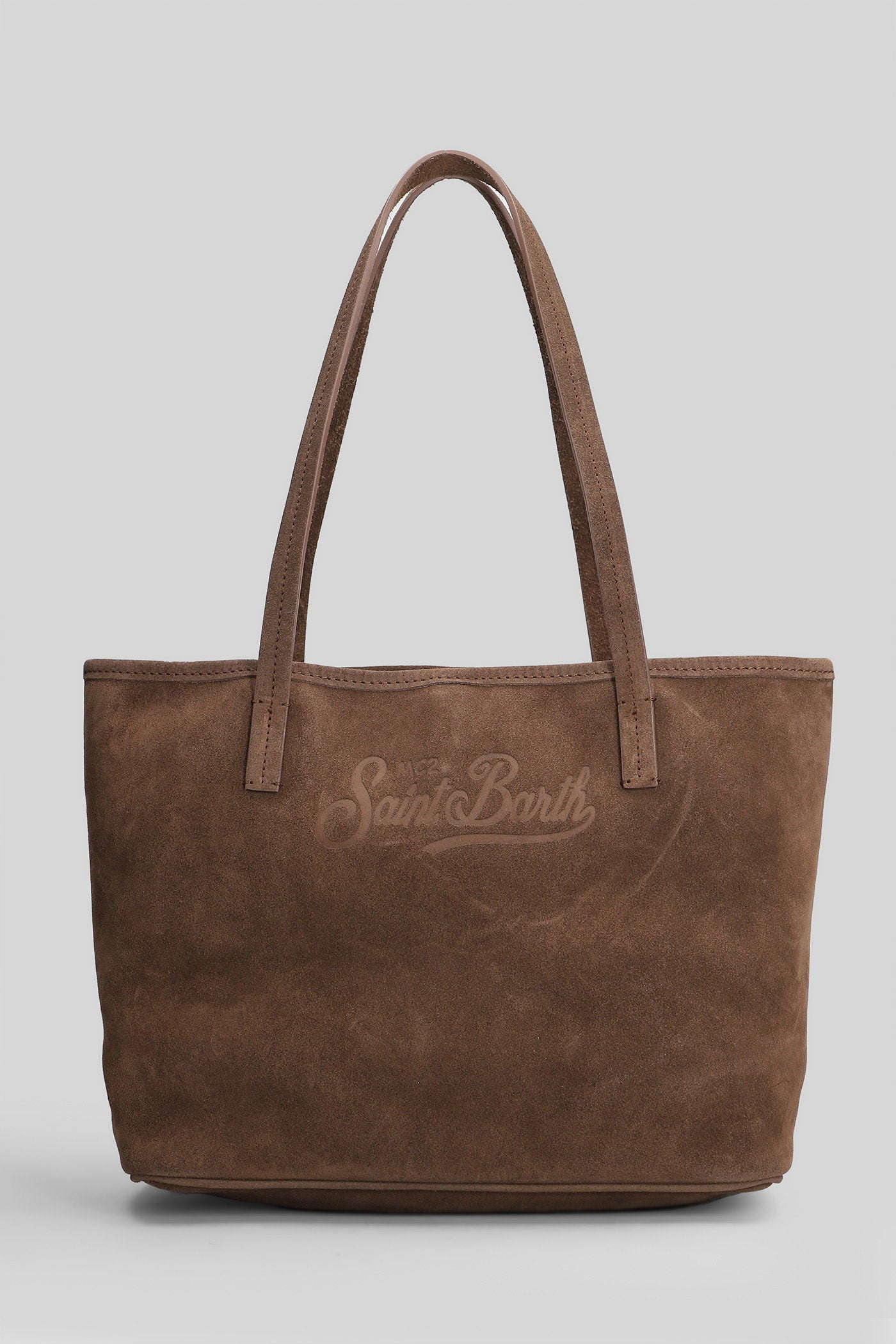 City Bag Mid Suede Tote Brown Borse