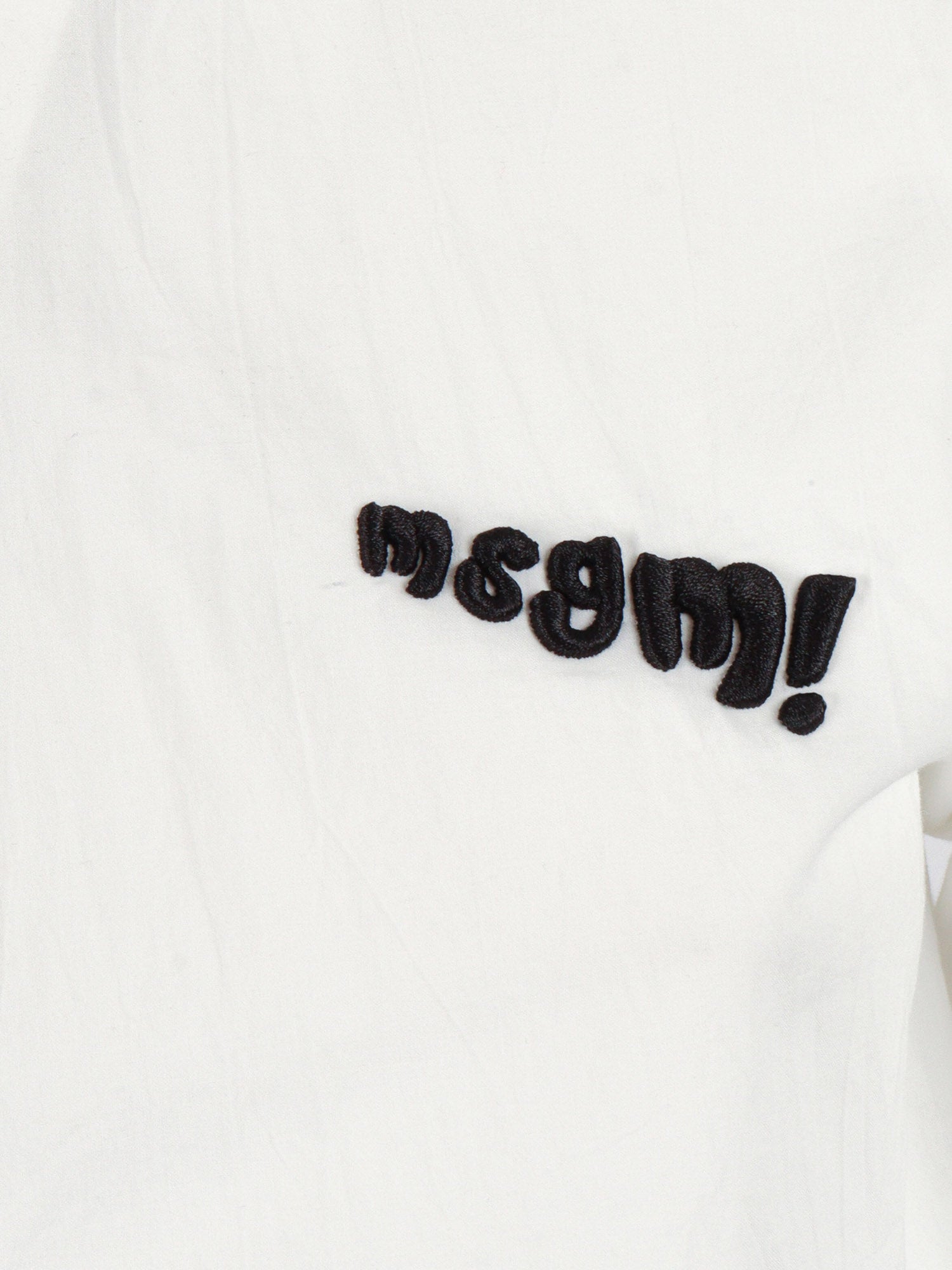 WRINKLED POPLIN SHIRT GIRL White Cotton