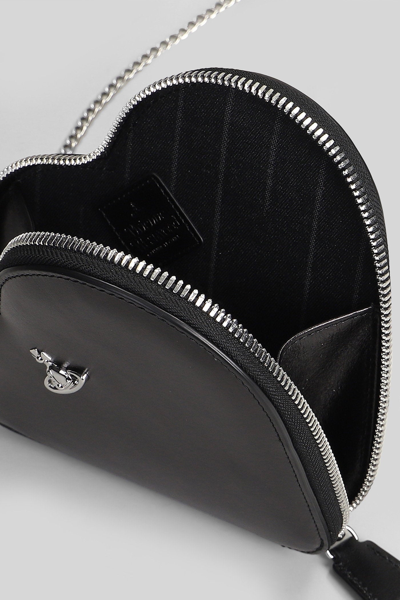 Shoulder Bag Black Leather Borse