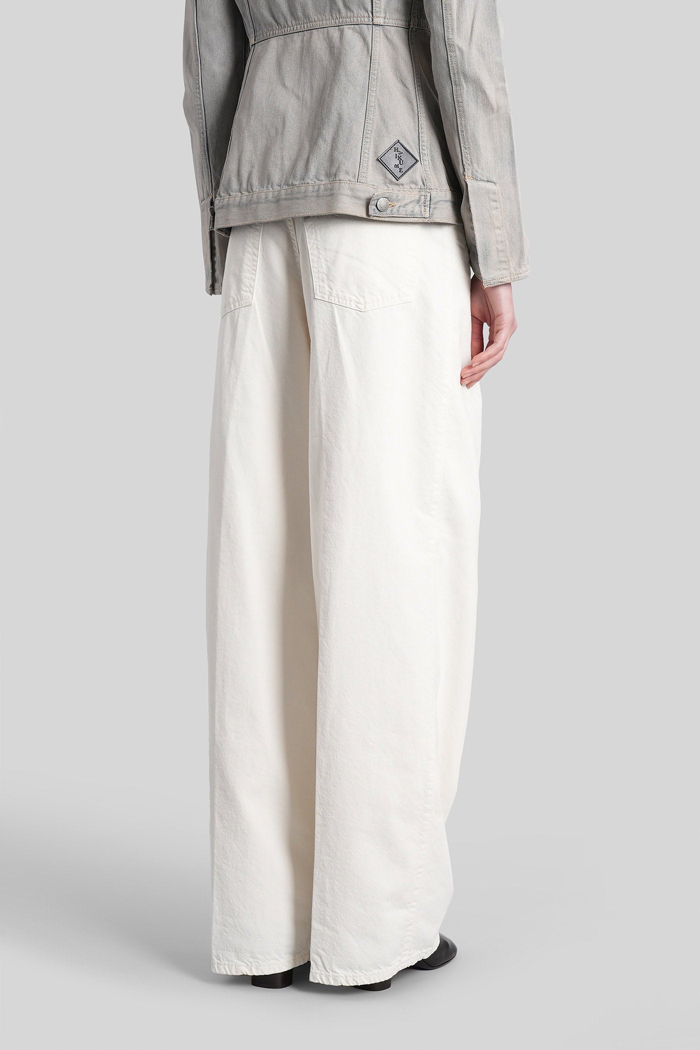 Candy Jeans White Cotton Abbigliamento