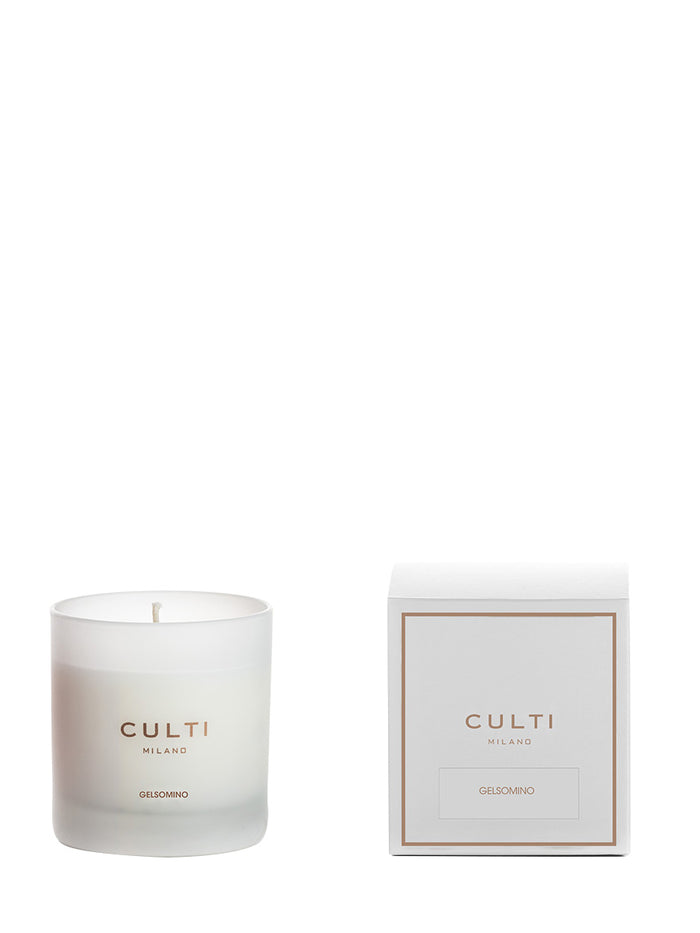 Screen-printed Satin Glass Candle Gelsomino Profumi