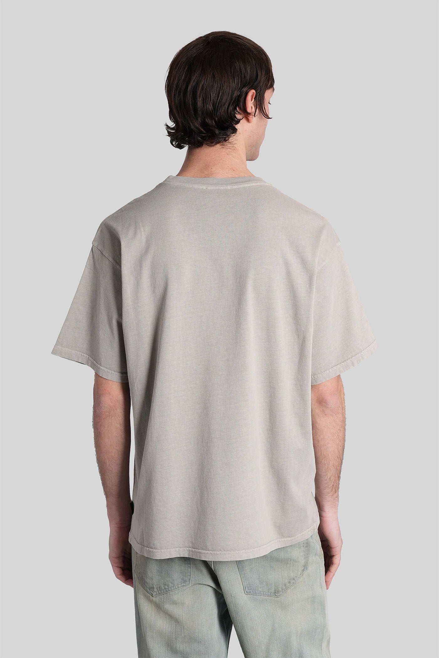 Dave T-Shirt Grey Cotton Abbigliamento