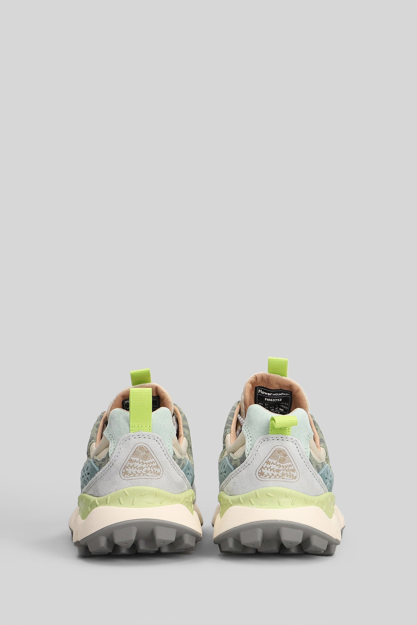 Yamano 3 Sneakers Green Suede And Fabric Scarpe