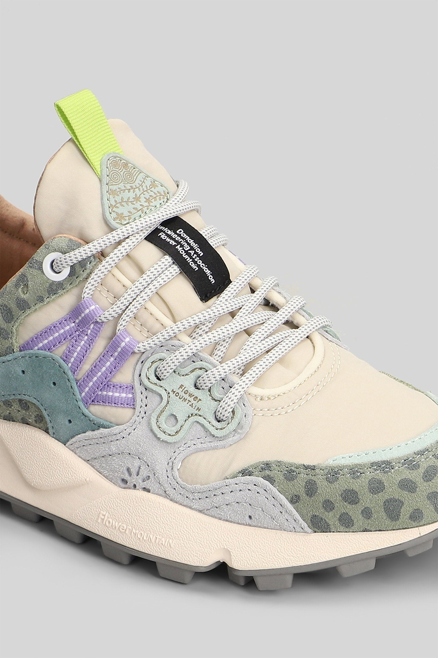 Yamano 3 Sneakers Green Suede And Fabric Scarpe