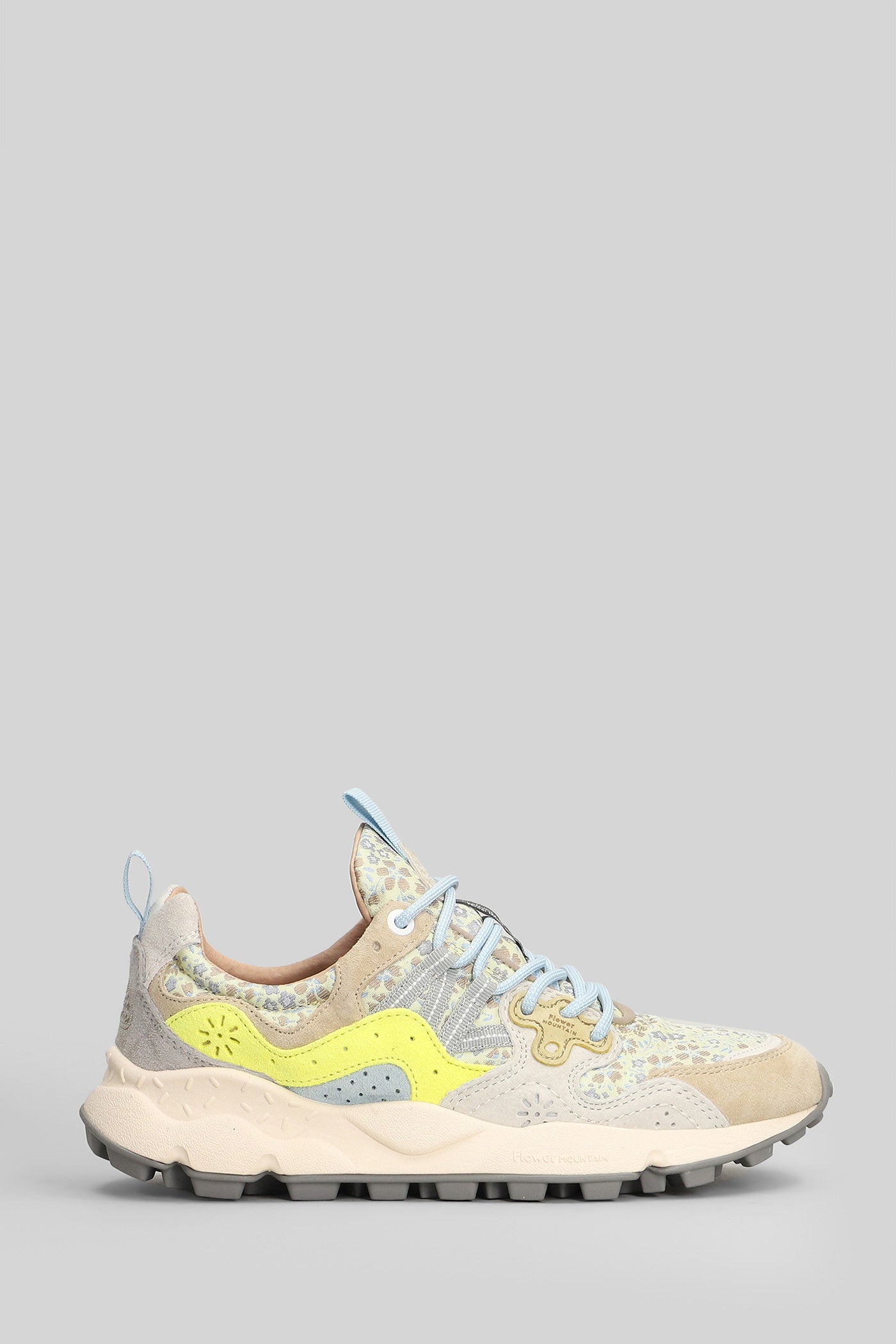 Yamano 3 Sneakers Beige Suede And Fabric Scarpe