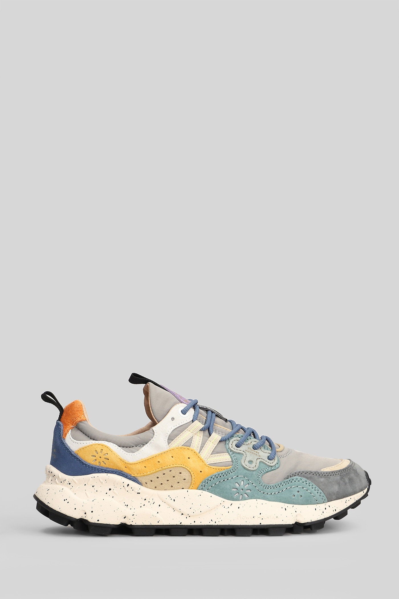 Yamano 3 Sneakers Petroleum Suede And Fabric Scarpe
