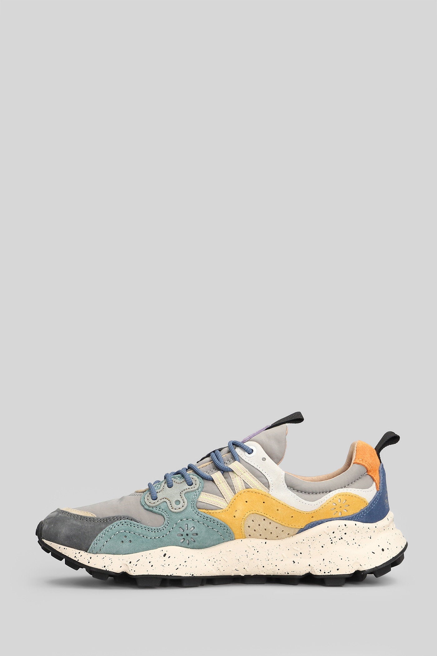 Yamano 3 Sneakers Petroleum Suede And Fabric Scarpe