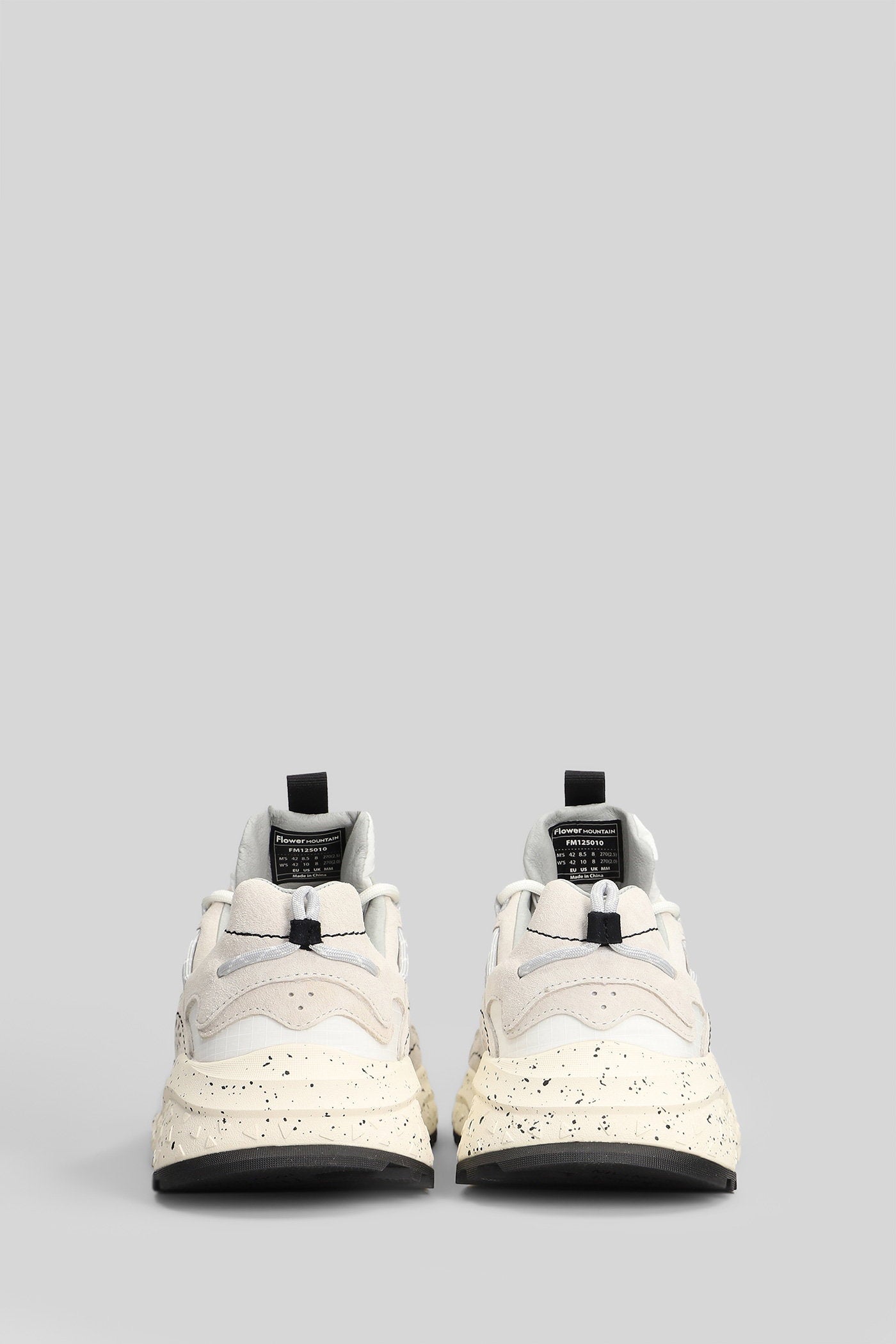 Yamabushi Sneakers White Suede And Fabric Scarpe
