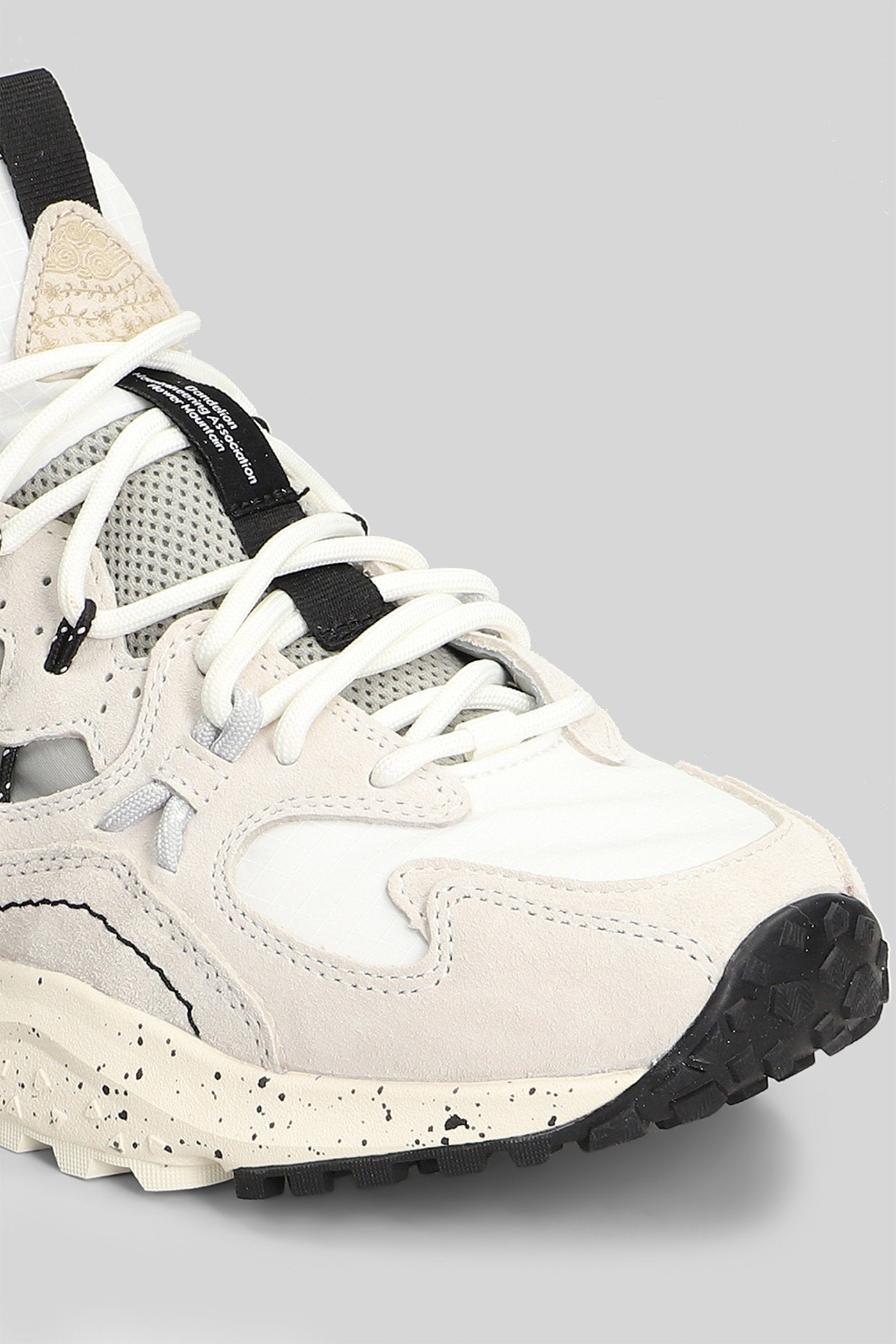 Yamabushi Sneakers White Suede And Fabric Scarpe