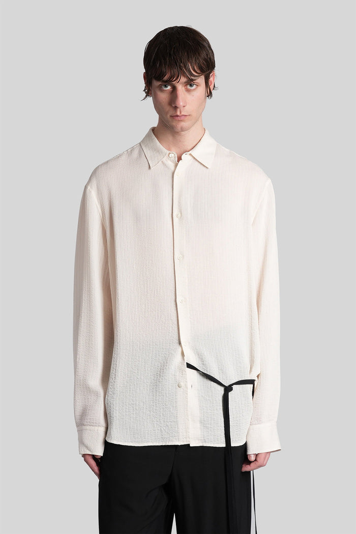 Andre Shirt In Beige Viscose Abbigliamento