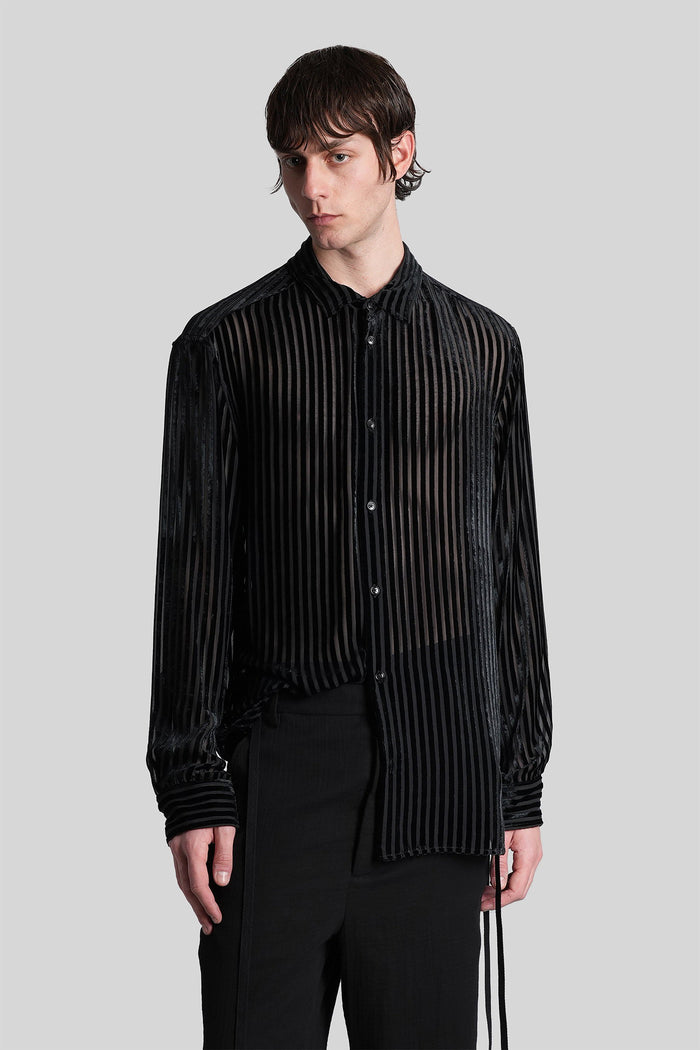 Andre Shirt In Black Viscose Abbigliamento