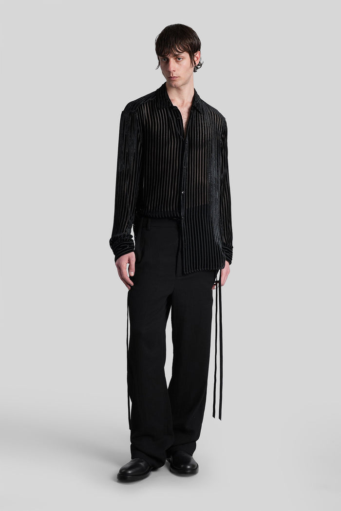 Andre Shirt In Black Viscose Abbigliamento