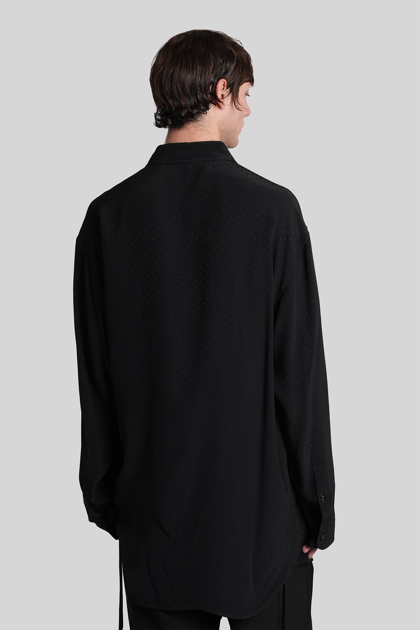 Mark Shirt In Black Viscose Abbigliamento