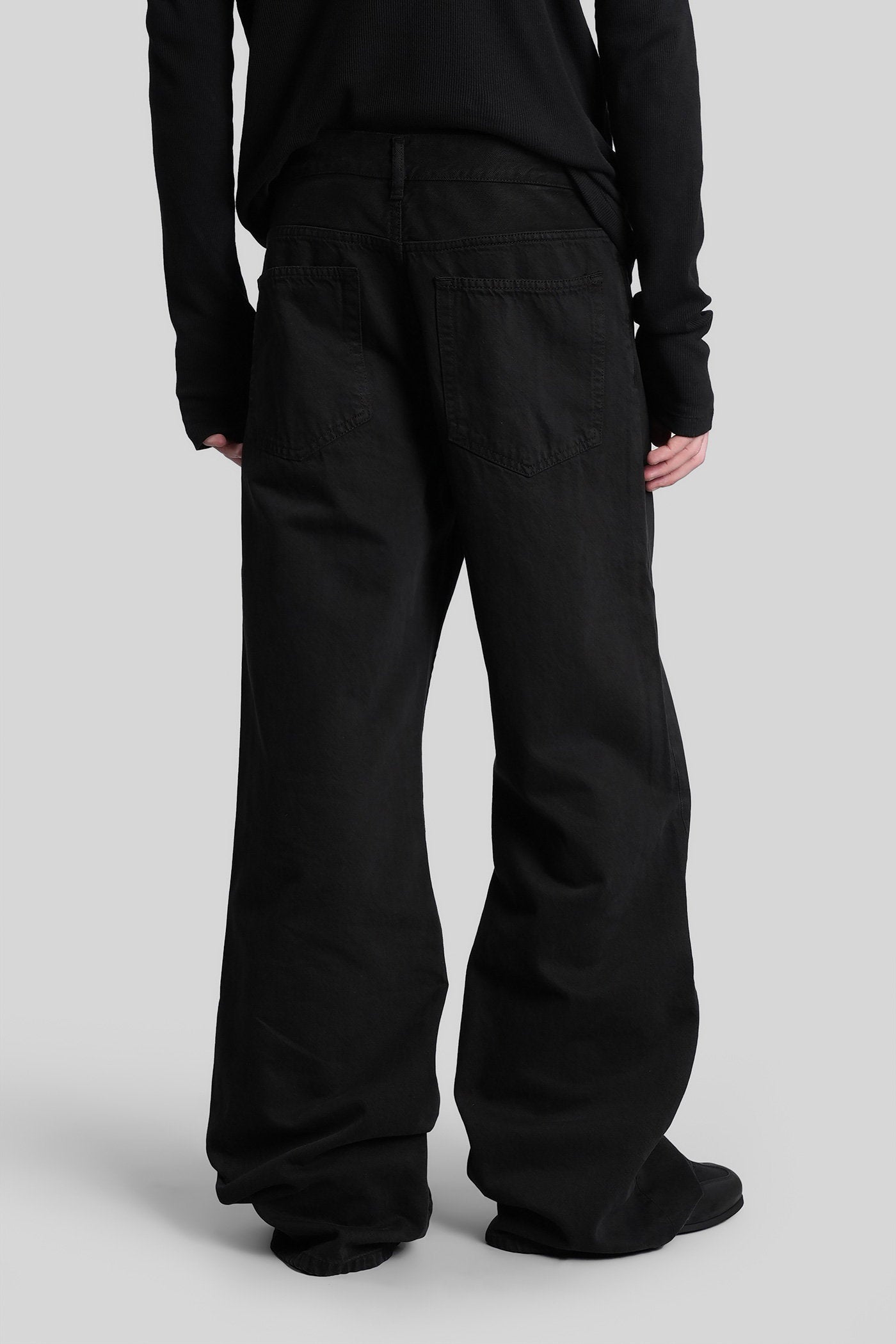 Modest Jeans Black Cotton Abbigliamento