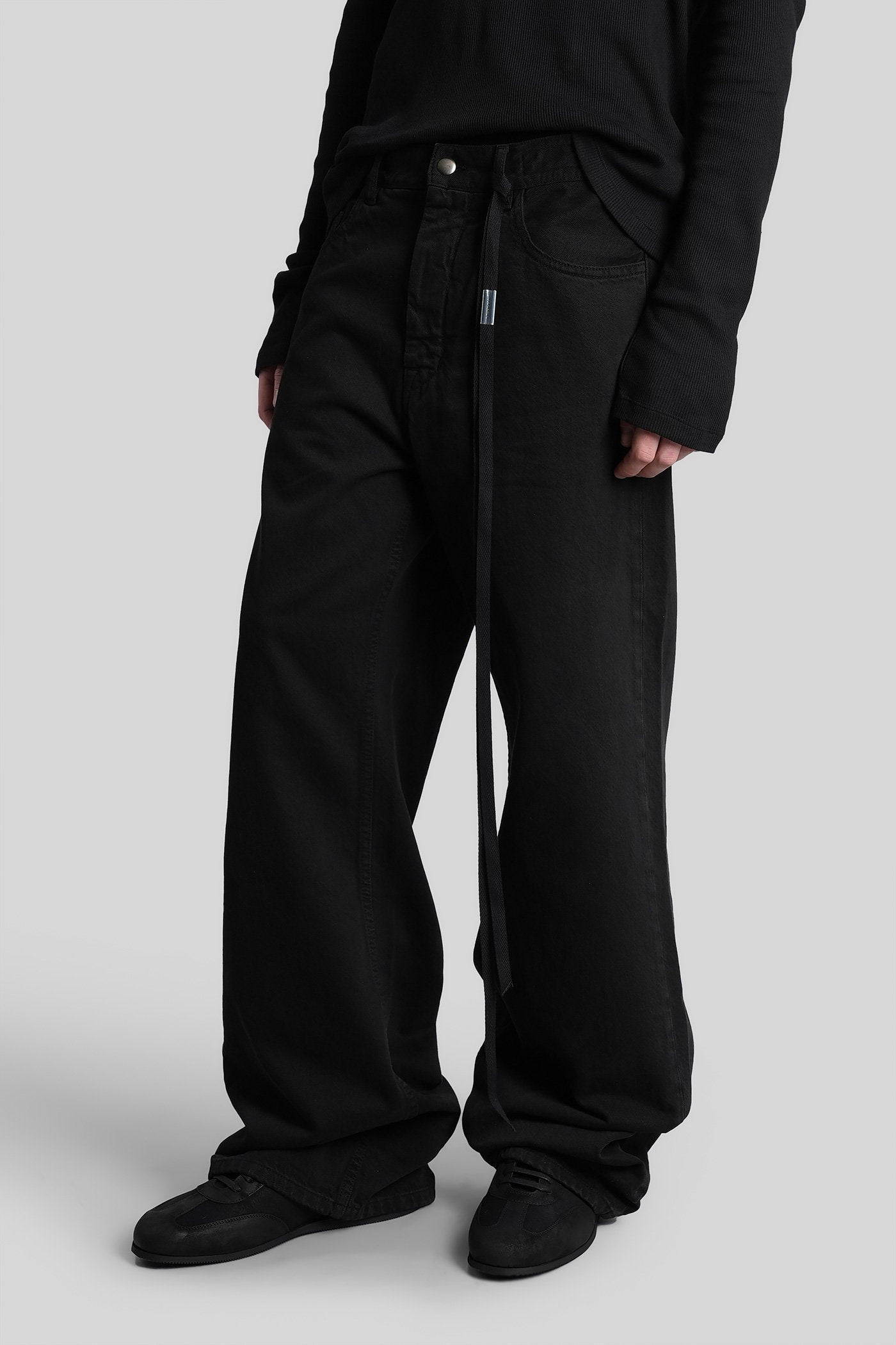 Modest Jeans Black Cotton Abbigliamento