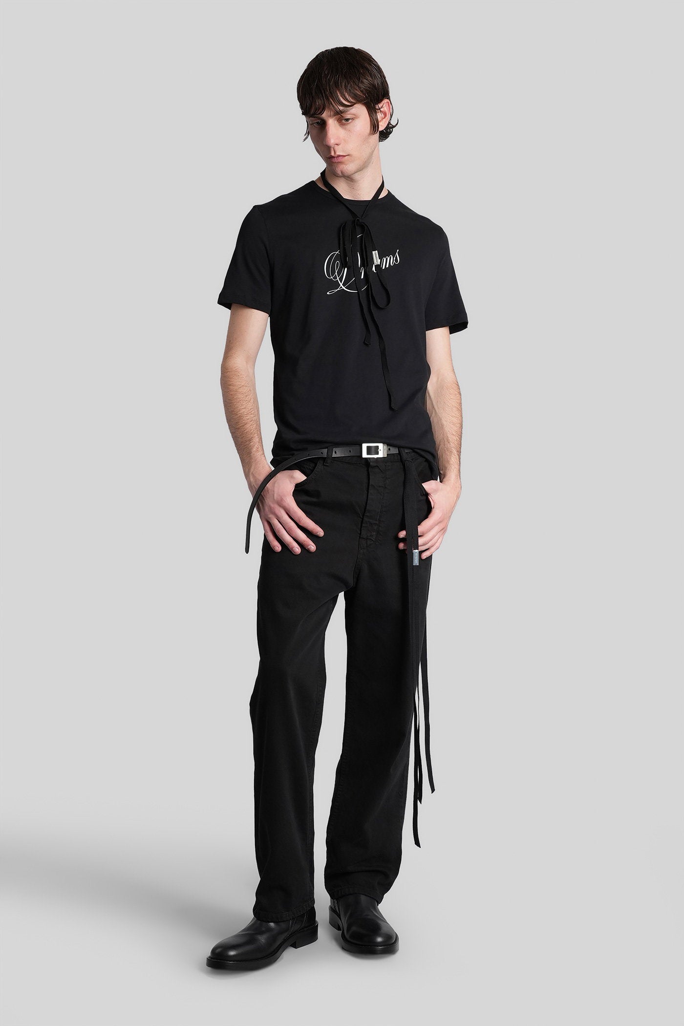 Baptist T-Shirt In Black Cotton Abbigliamento