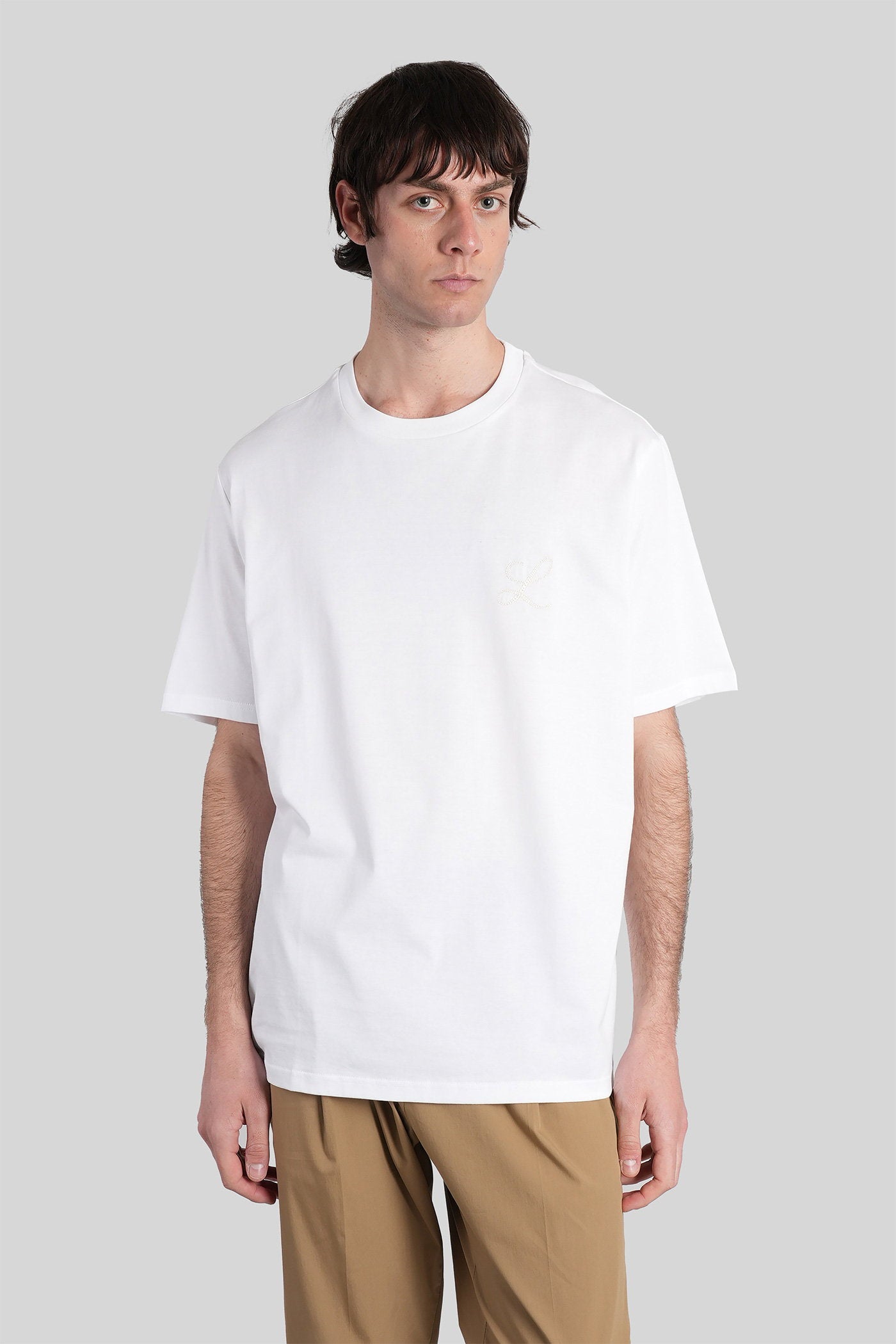 B253 T-Shirt White Cotton Abbigliamento