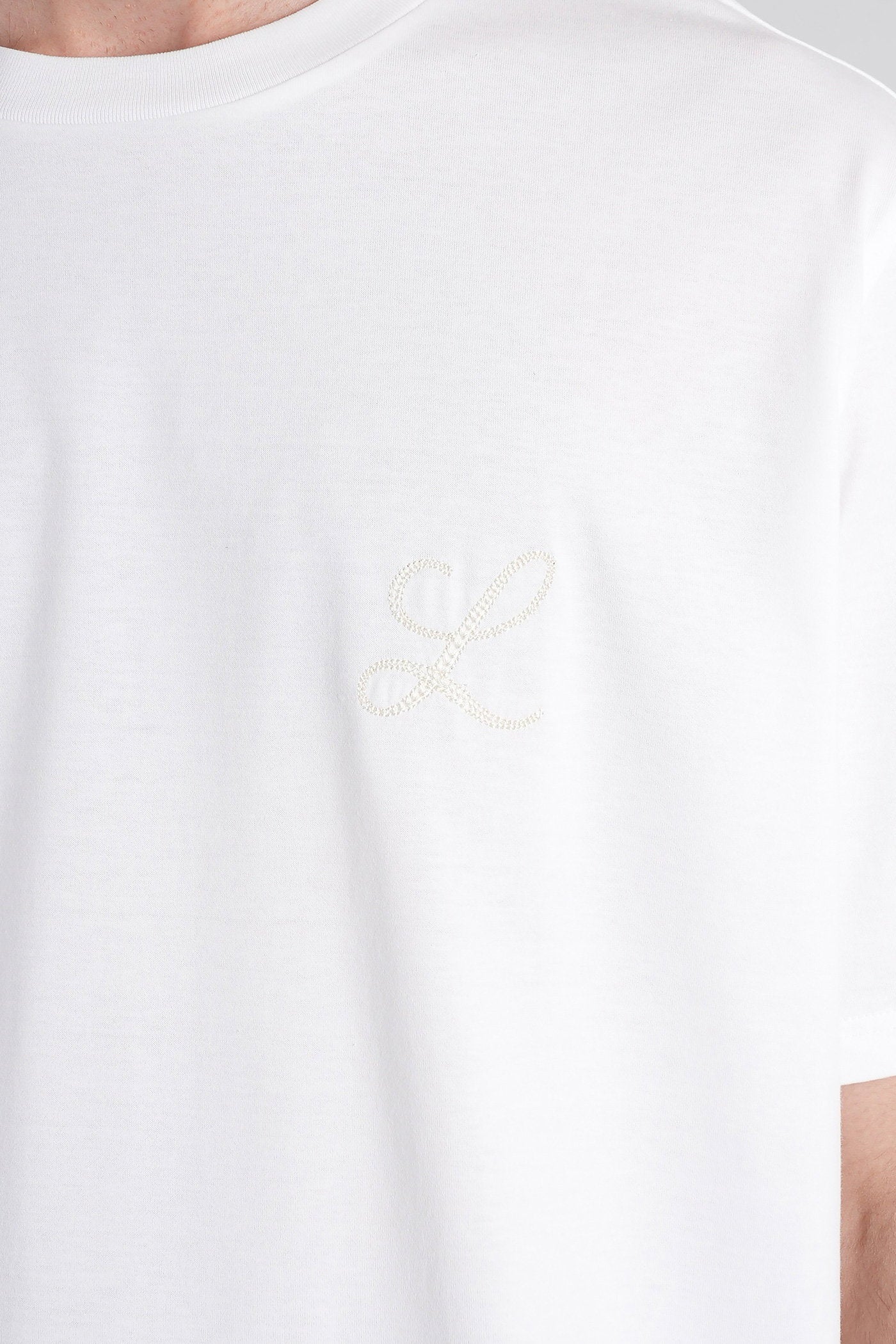B253 T-Shirt White Cotton Abbigliamento