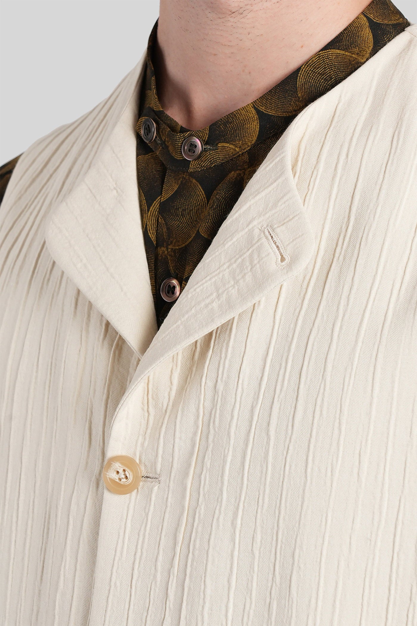 Vest Beige Viscose Abbigliamento
