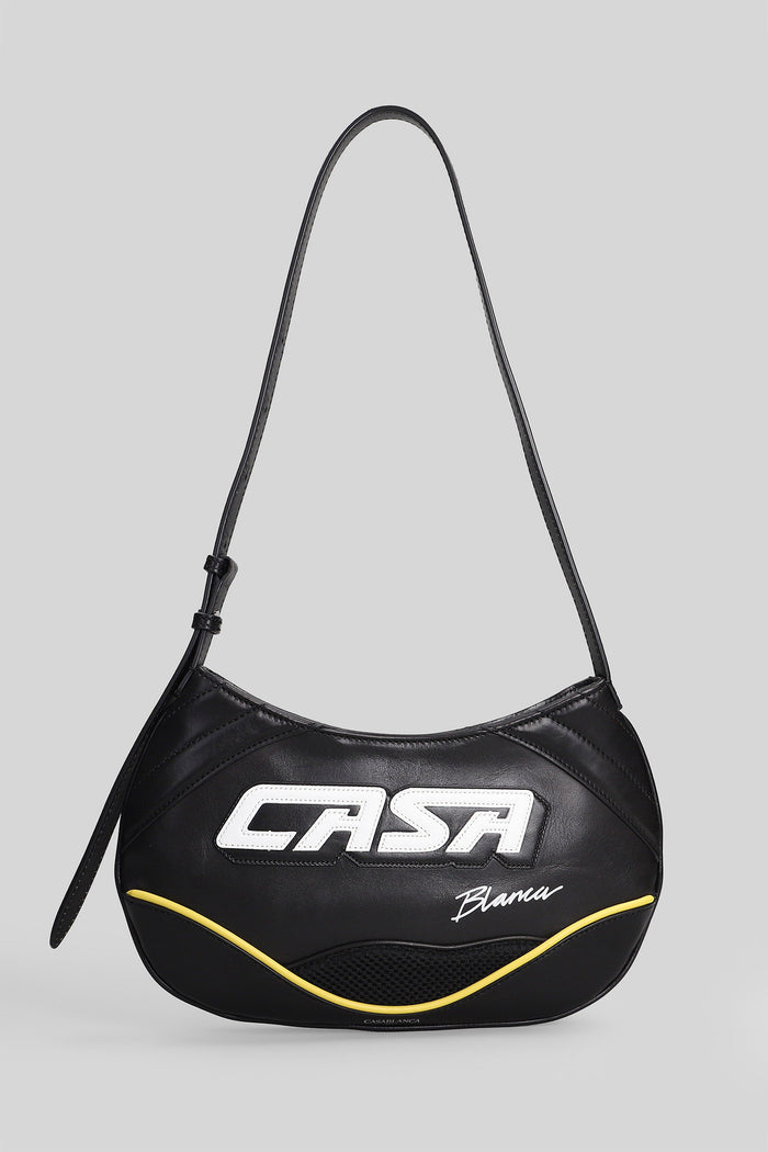 Shoulder Bag Black Leather Borse