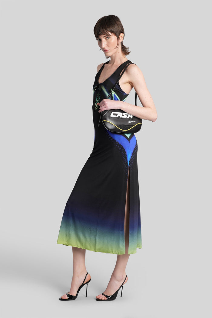 Long Dress Black Viscose Abbigliamento
