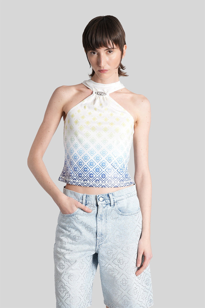 Topwear White Wool And Polyester Abbigliamento