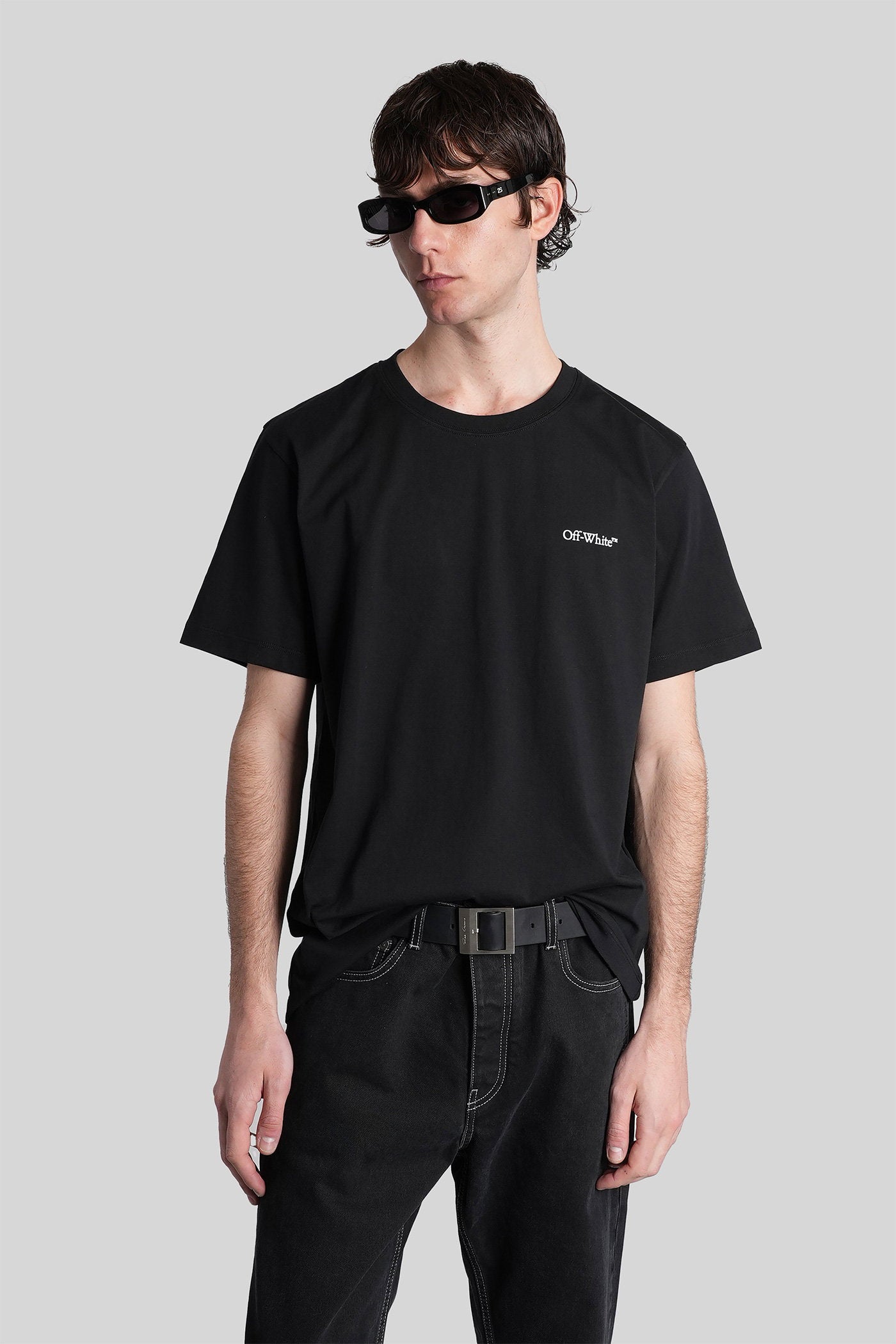 T-Shirt Black Cotton Abbigliamento