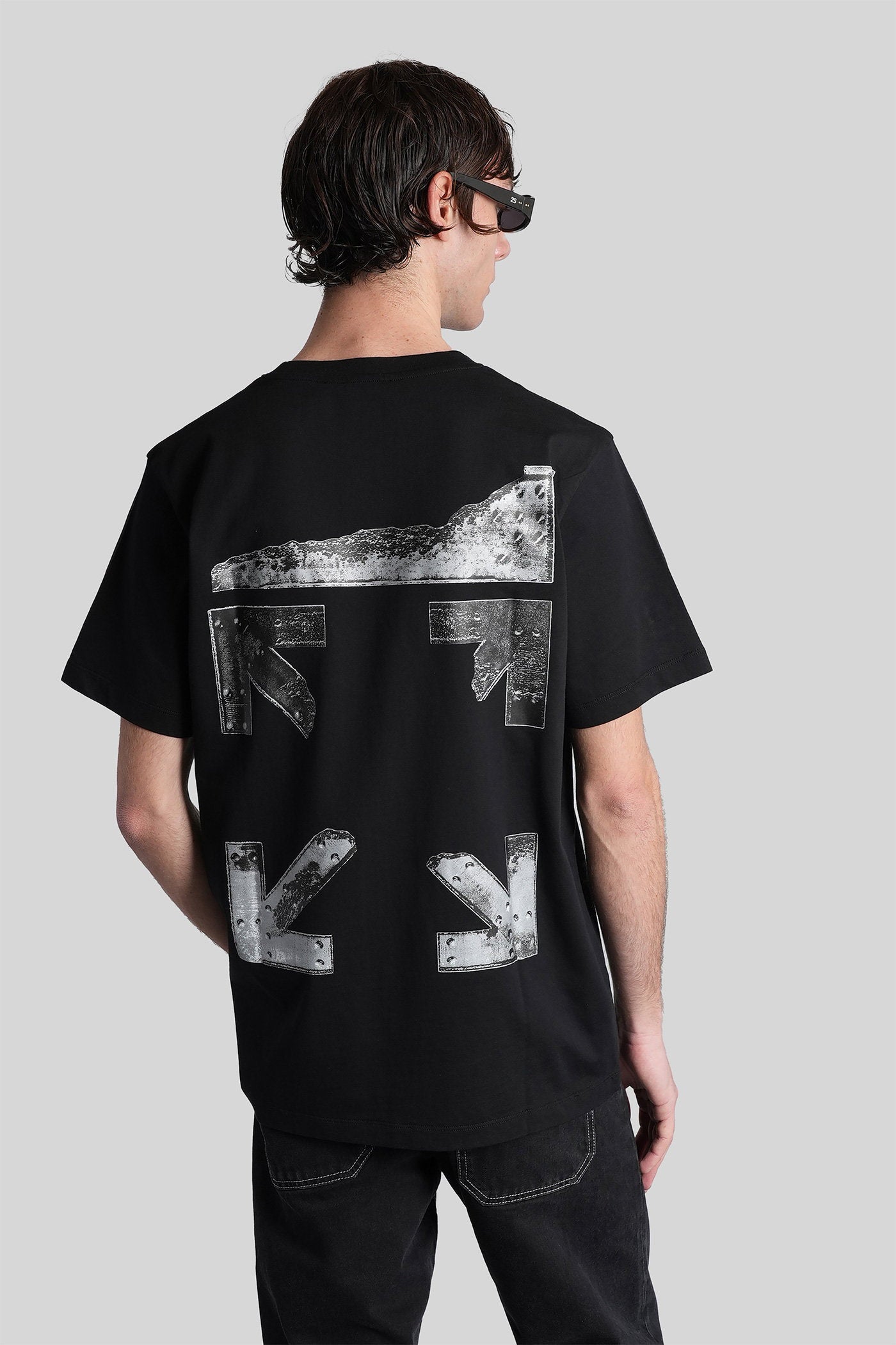 T-Shirt Black Cotton Abbigliamento