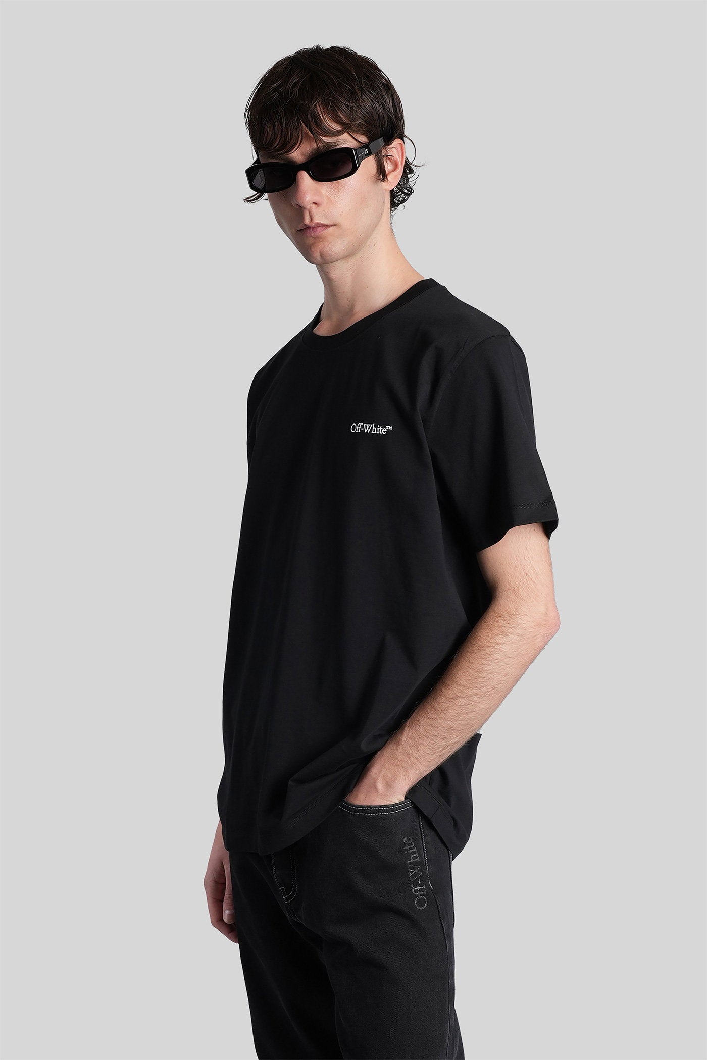 T-Shirt Black Cotton Abbigliamento