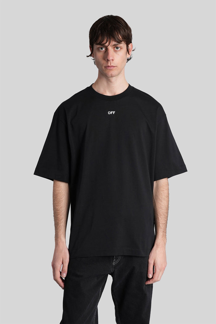 T-Shirt Black Cotton Abbigliamento