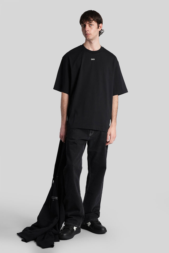 T-Shirt Black Cotton Abbigliamento