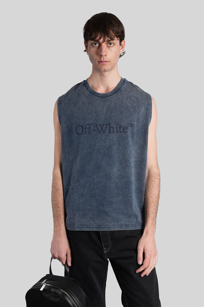 Tank Top Blue Cotton Abbigliamento