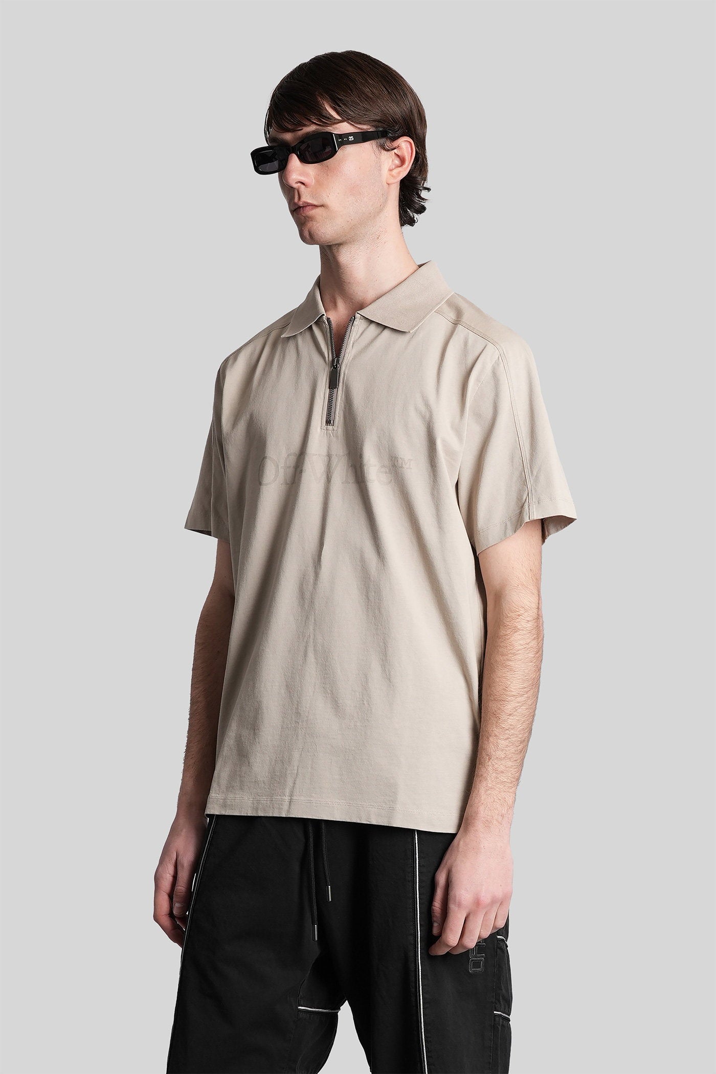 Polo Beige Cotton Abbigliamento