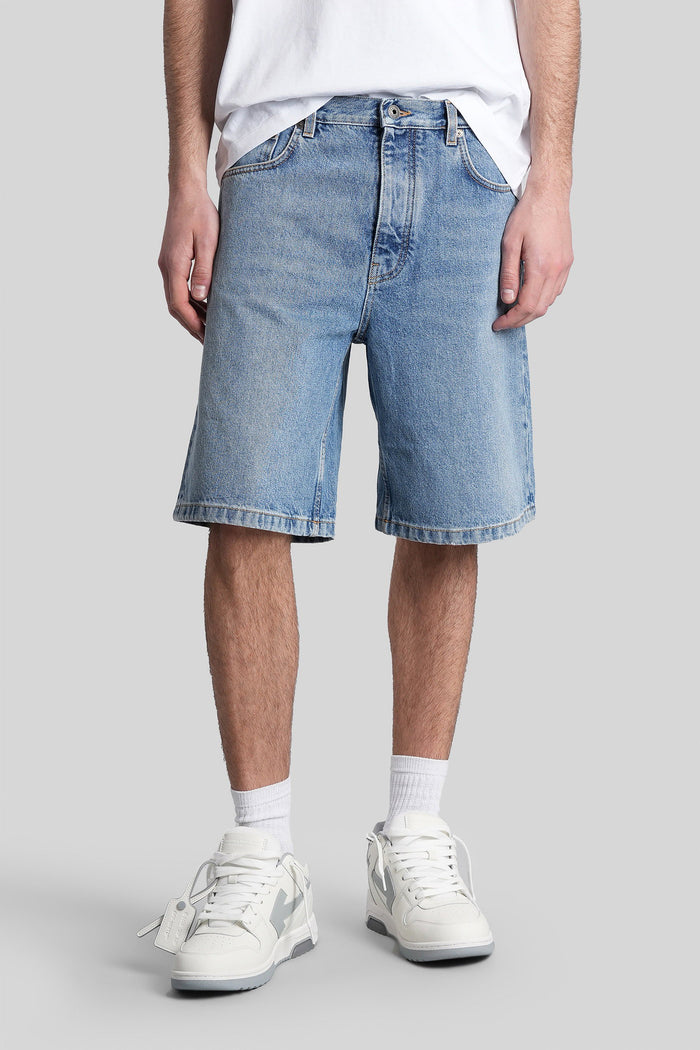 Shorts Blue Cotton Abbigliamento