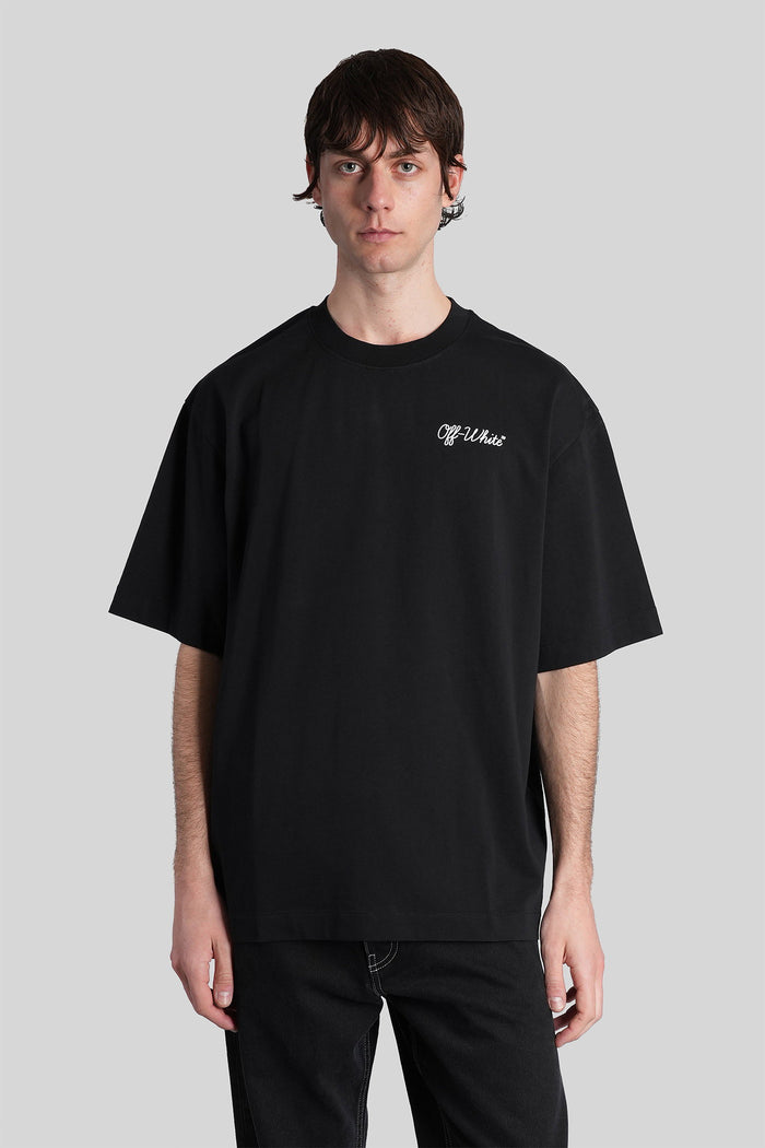 T-Shirt Black Cotton Abbigliamento