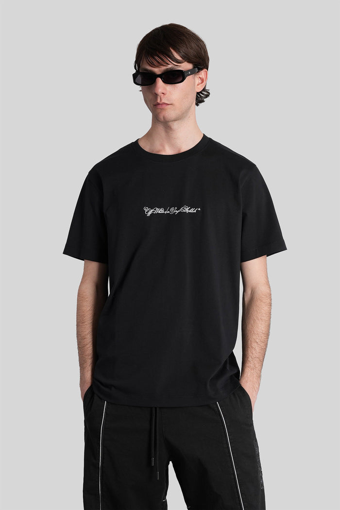 T-Shirt Black Cotton Abbigliamento