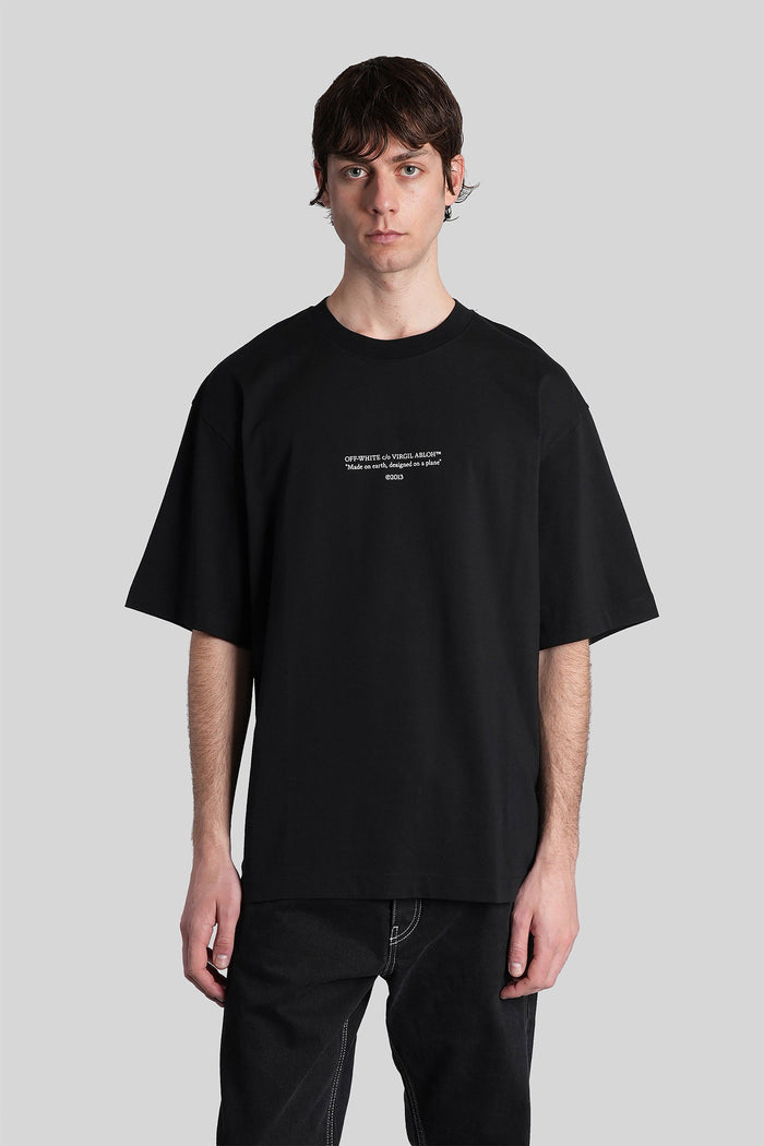 T-Shirt Black Cotton Abbigliamento