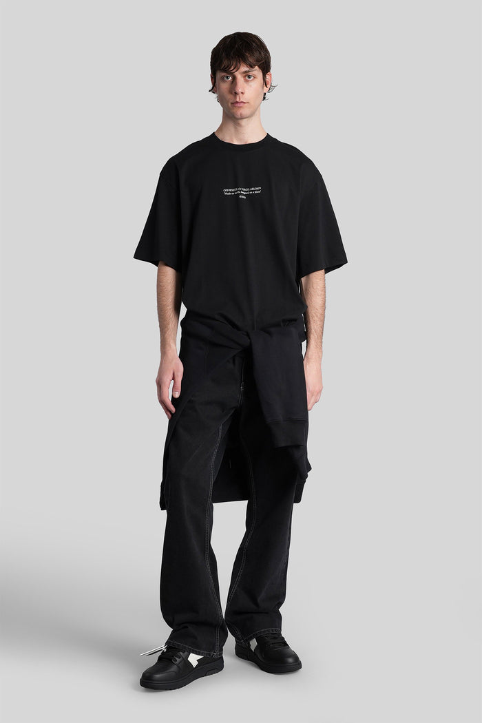 T-Shirt Black Cotton Abbigliamento
