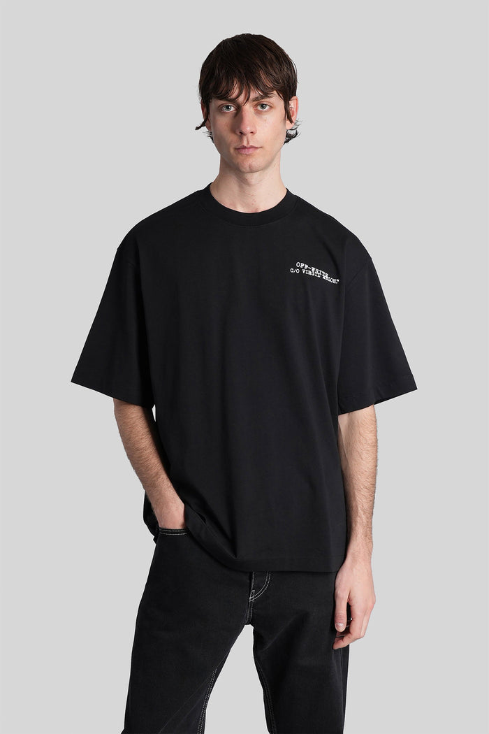 T-Shirt Black Cotton Abbigliamento