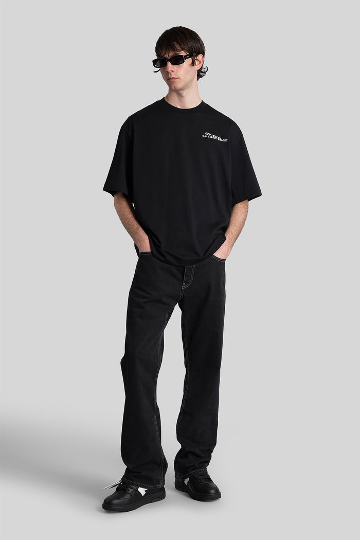 T-Shirt Black Cotton Abbigliamento