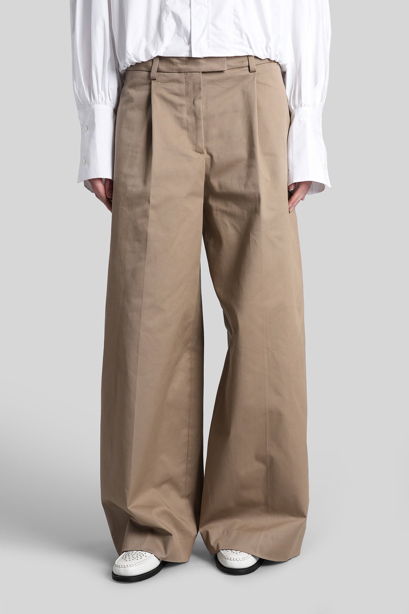 Deva 3118 Pants Brown Cotton Abbigliamento