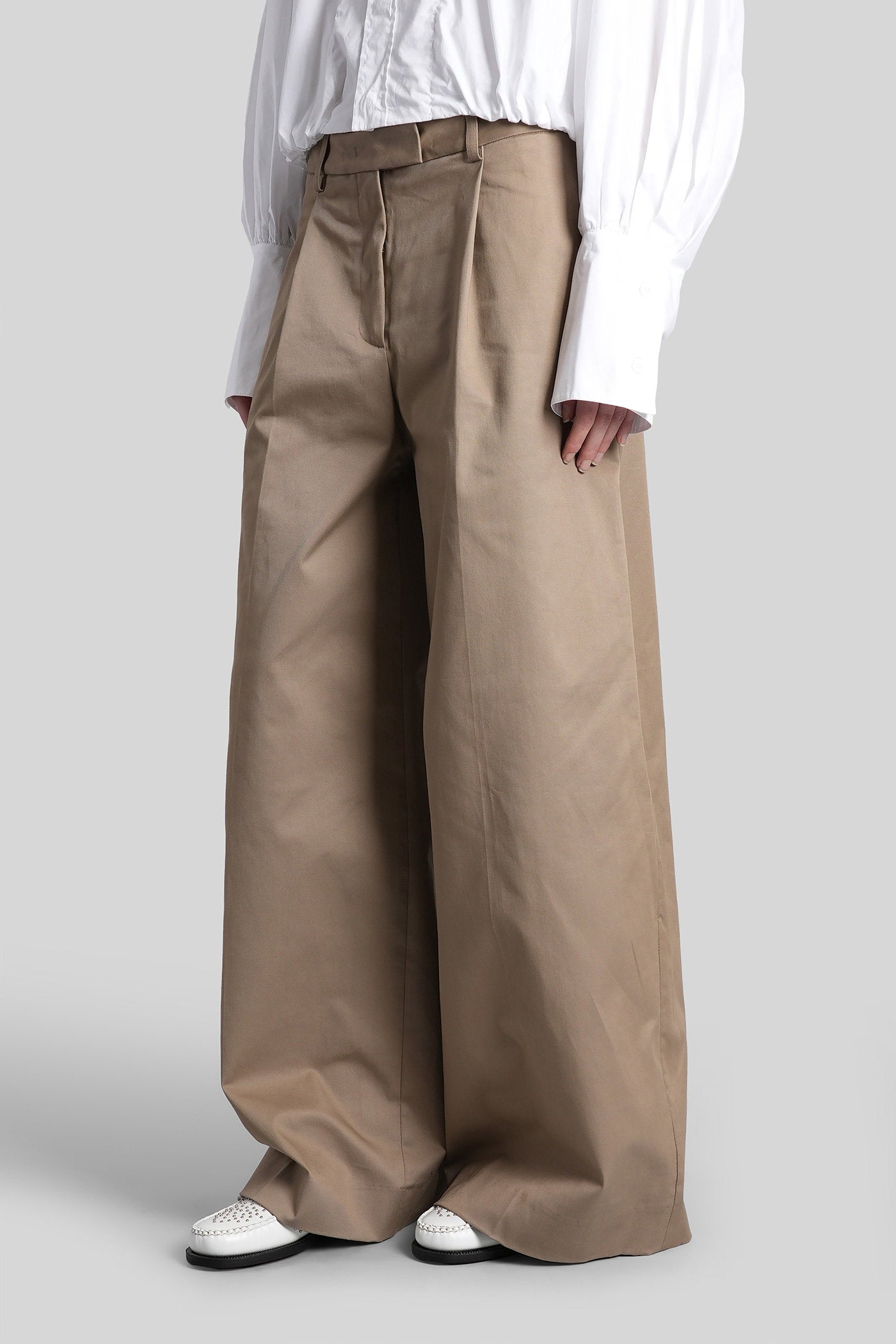 Deva 3118 Pants Brown Cotton Abbigliamento