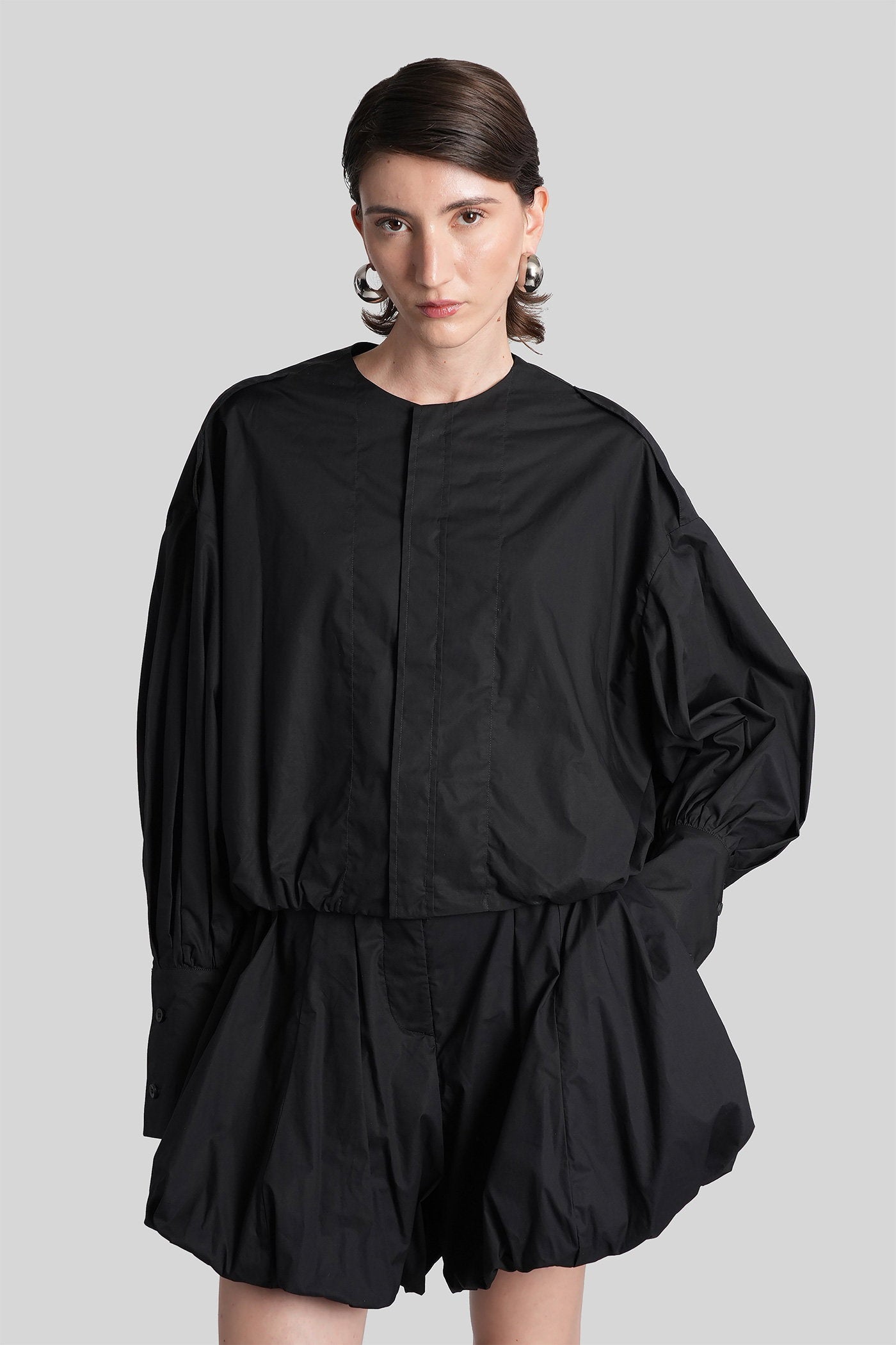 Diana 4007 Shirt Black Cotton Abbigliamento