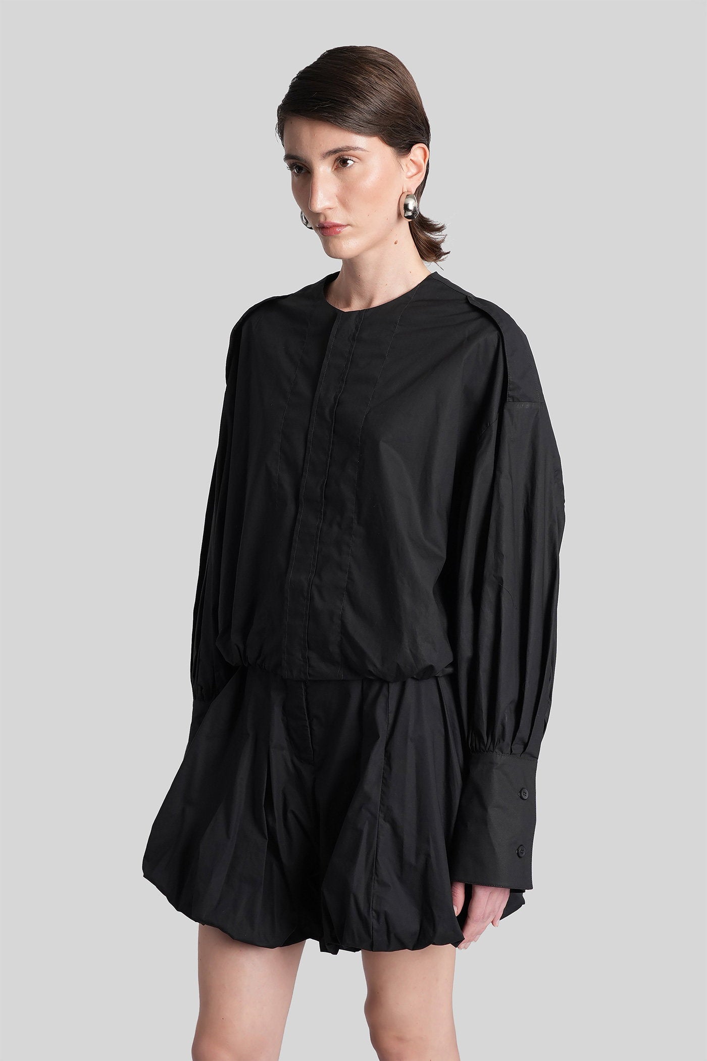 Diana 4007 Shirt Black Cotton Abbigliamento